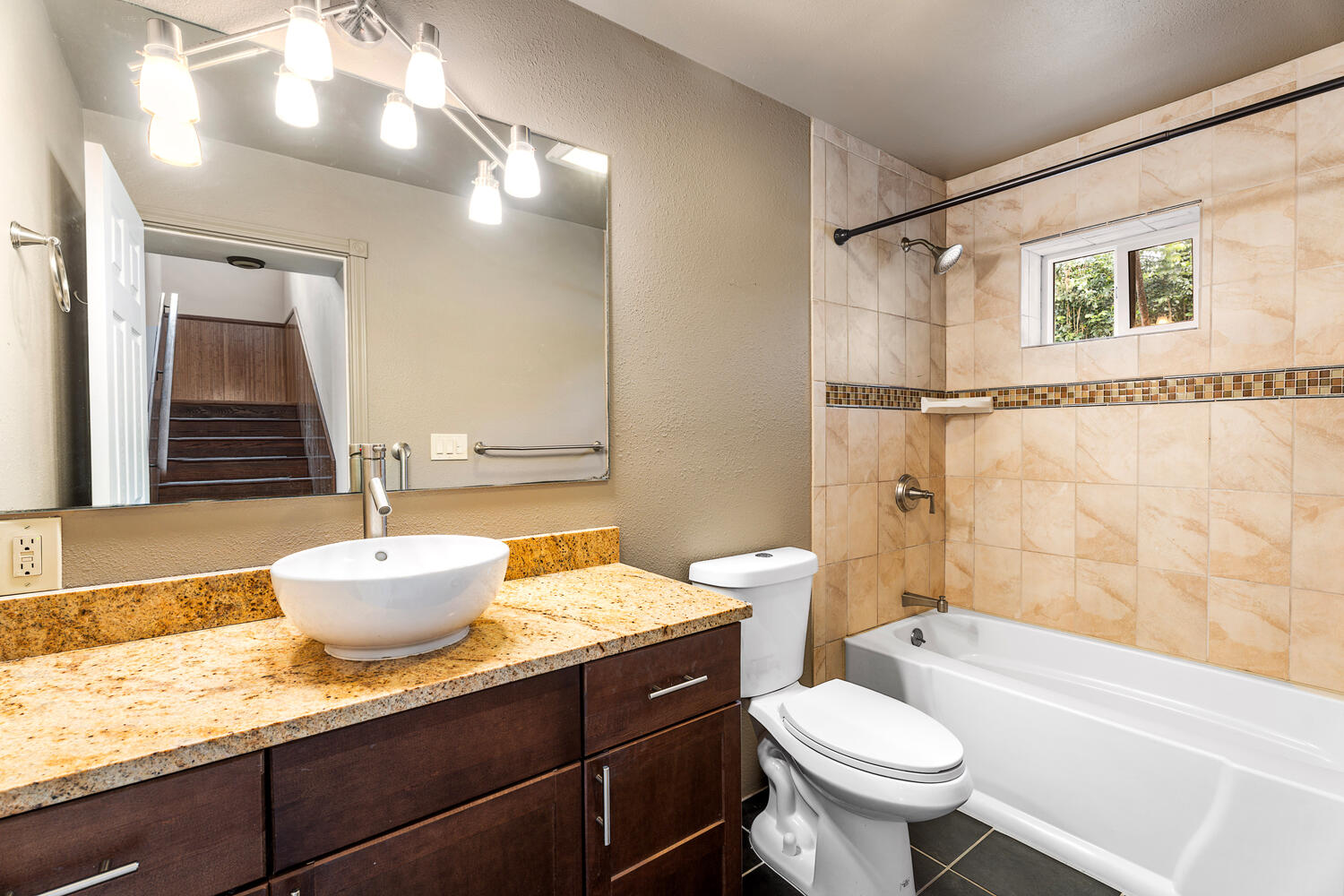 79-1145 Kao Road Holualoa, HI 96725 - Photo 18 of 30 a bathroom with a granite countertop sink toilet and shower