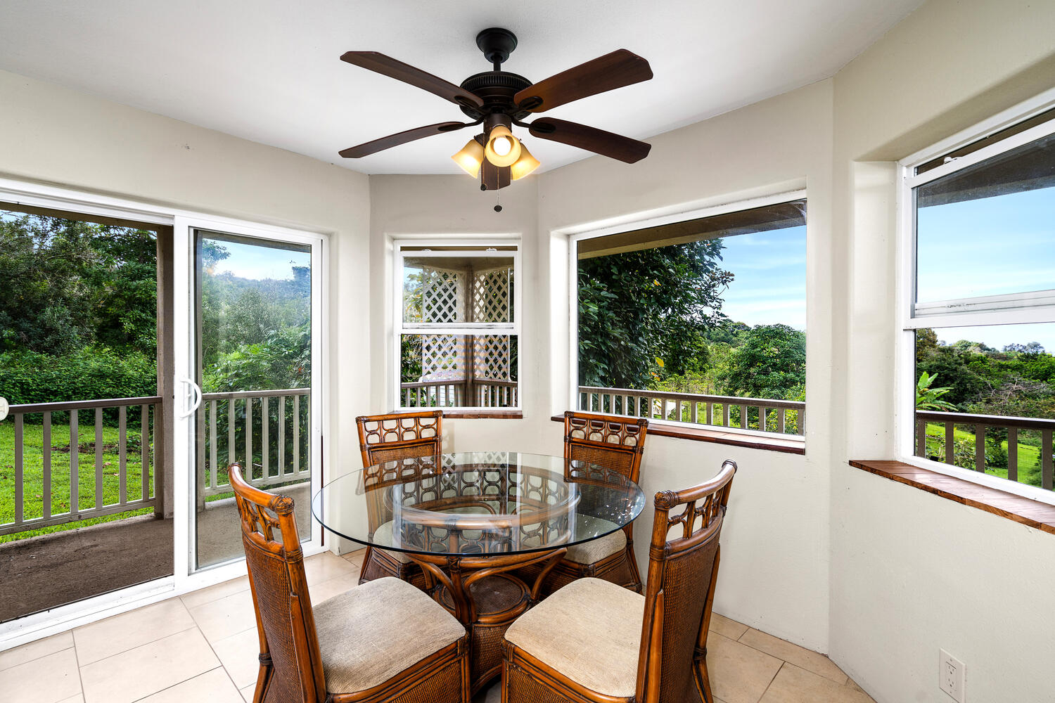79-1145 Kao Road Holualoa, HI 96725 - Photo 10 of 30 a view of a dining room with furniture window and outside view