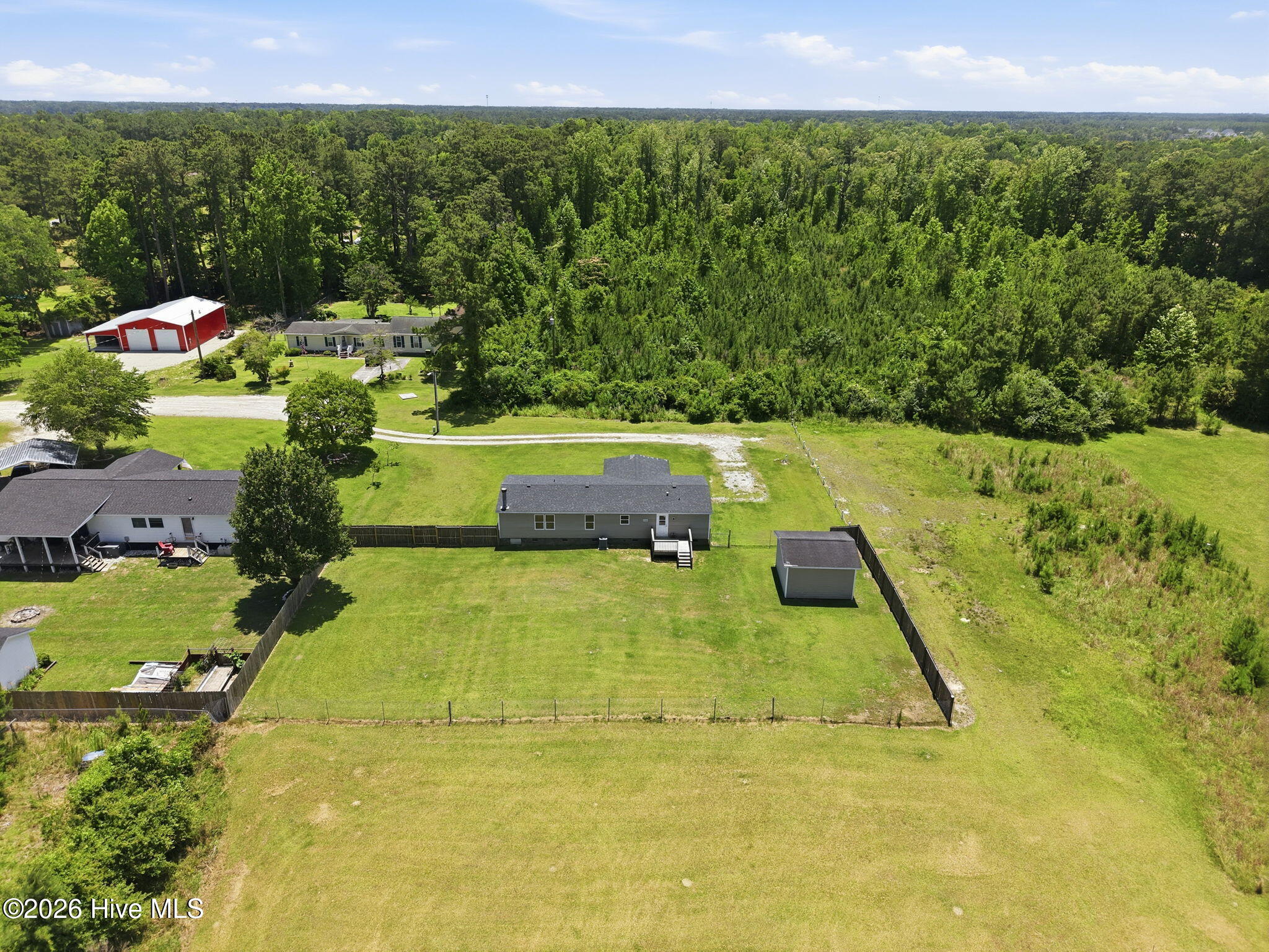 204 Kings Parkway Hubert, NC 28539 - Photo 7 of 30 Aerial view back of property