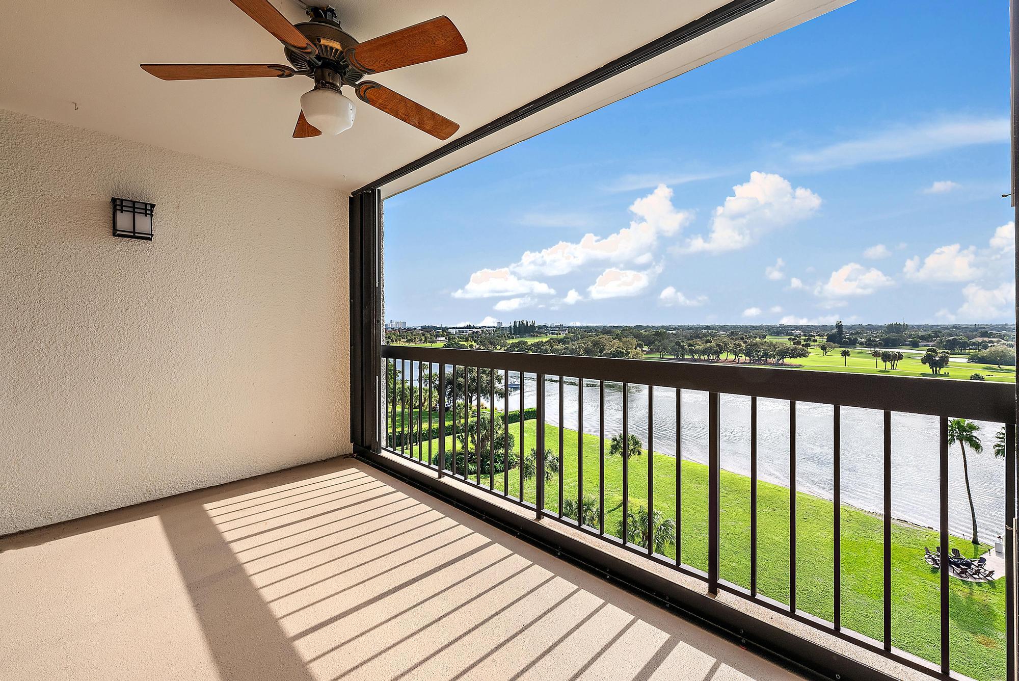356 Golfview Road, Unit 805 North Palm Beach, FL 33408 - Photo 21 of 29 a view of a balcony with wooden floor