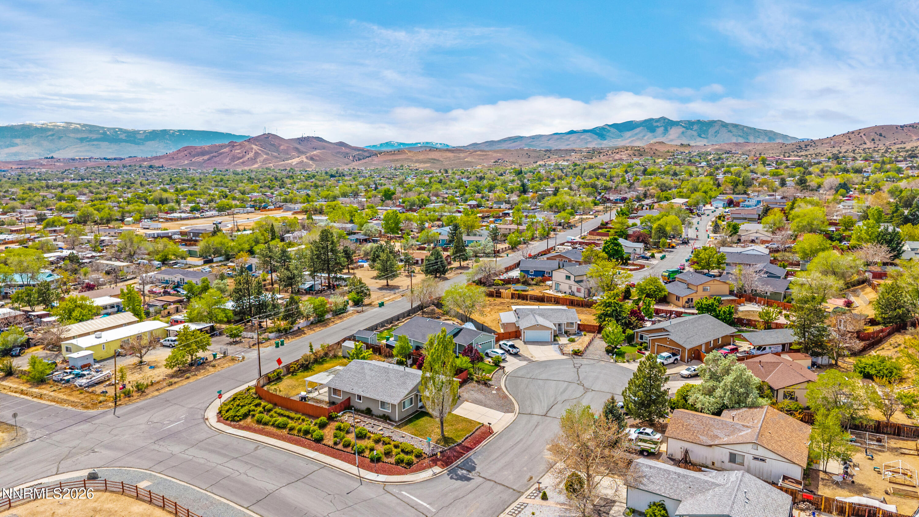 6370 Mono Court Sun Valley, NV 89433 - Photo 22 of 22 an aerial view of residential house with an outdoor space and seating