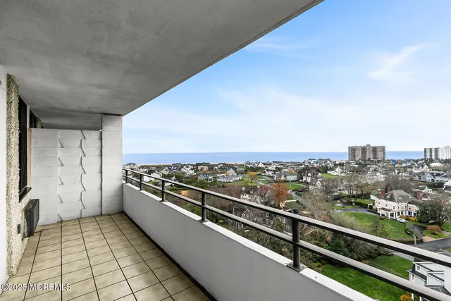 a view of city from balcony