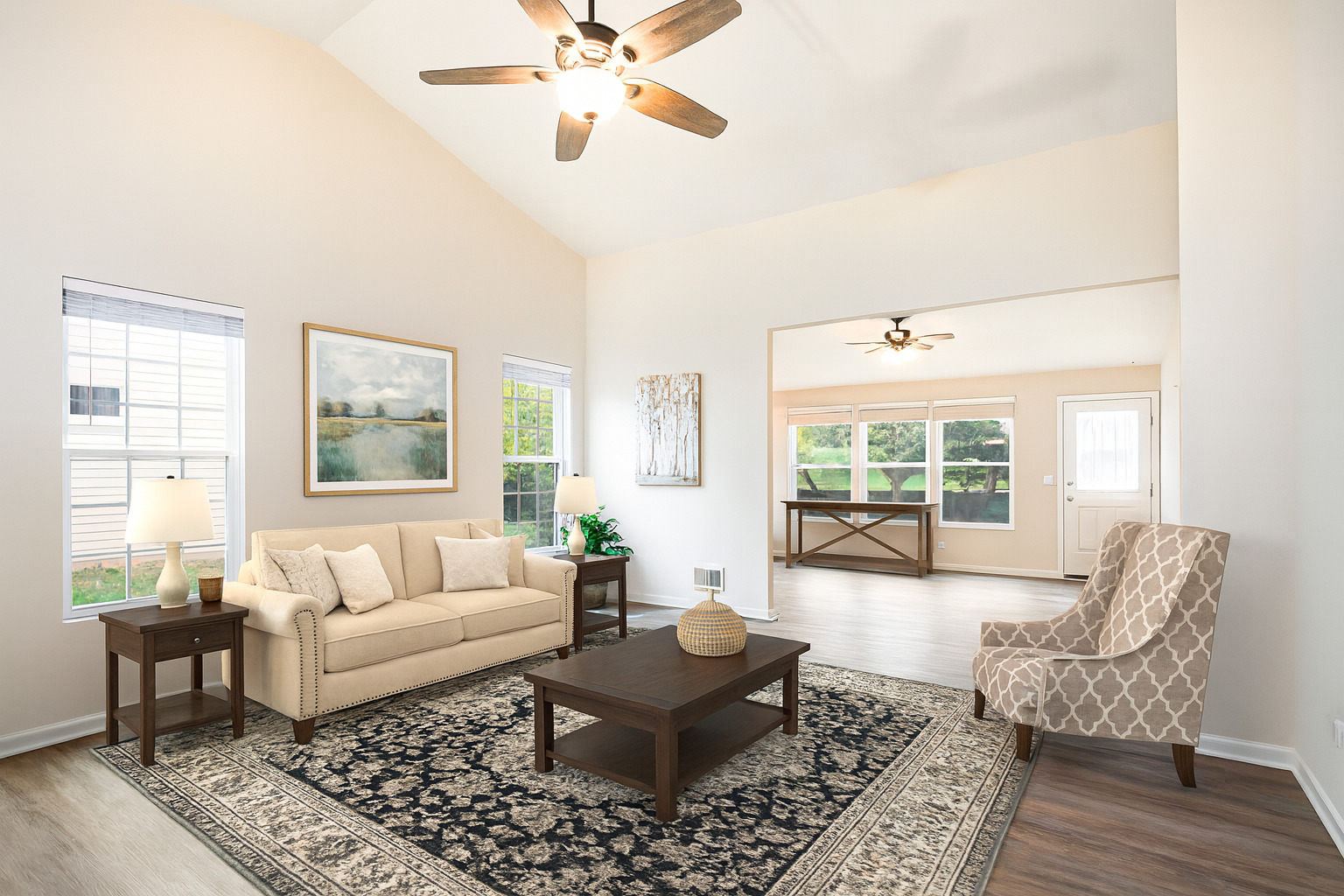 626 South Curran Road Round Lake, IL 60073 - Photo 2 of 25 a living room with furniture and a large window
