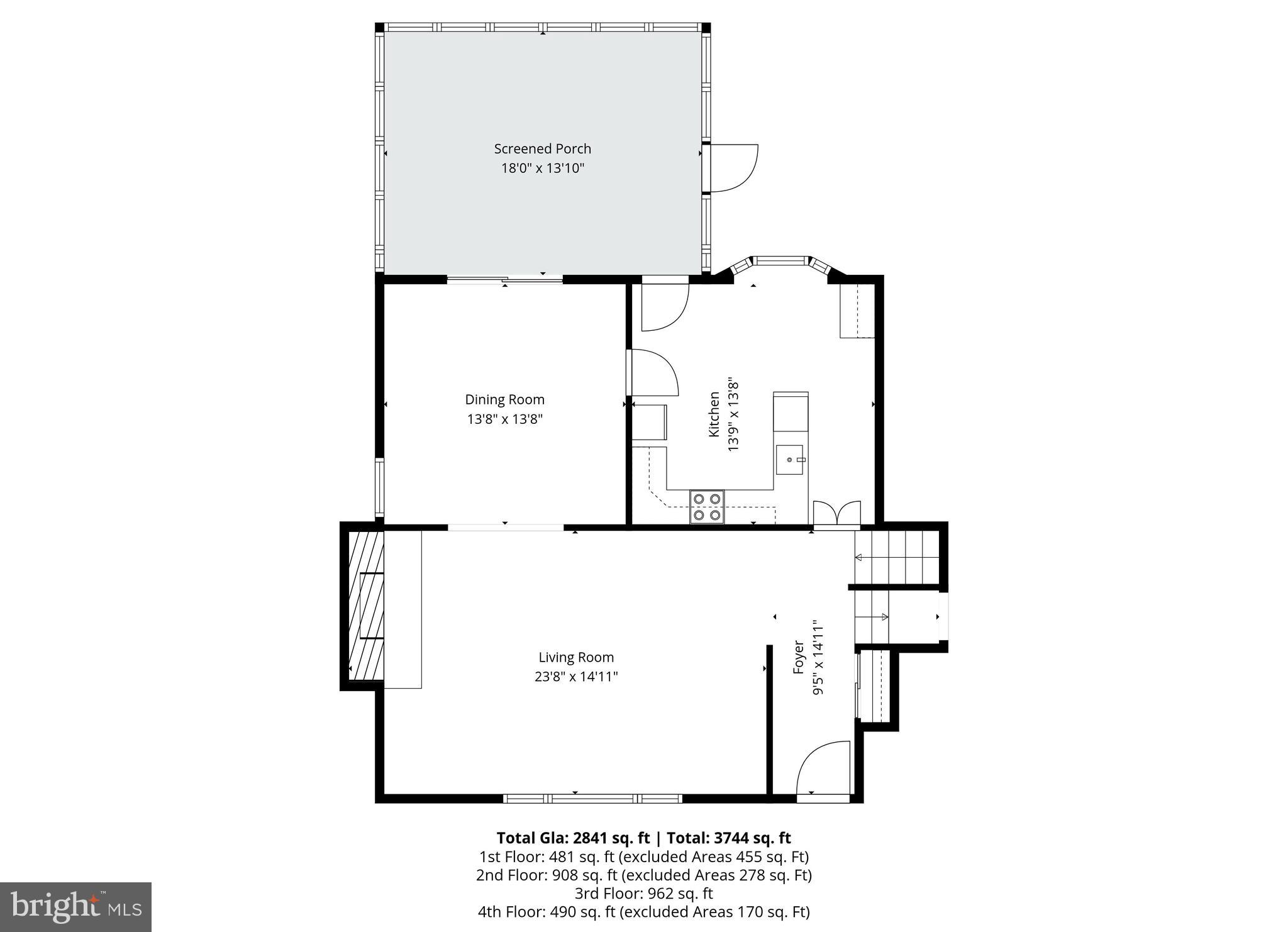 100 Wooded Lane Villanova, PA 19085 - Photo 37 of 41 First floor floorplans