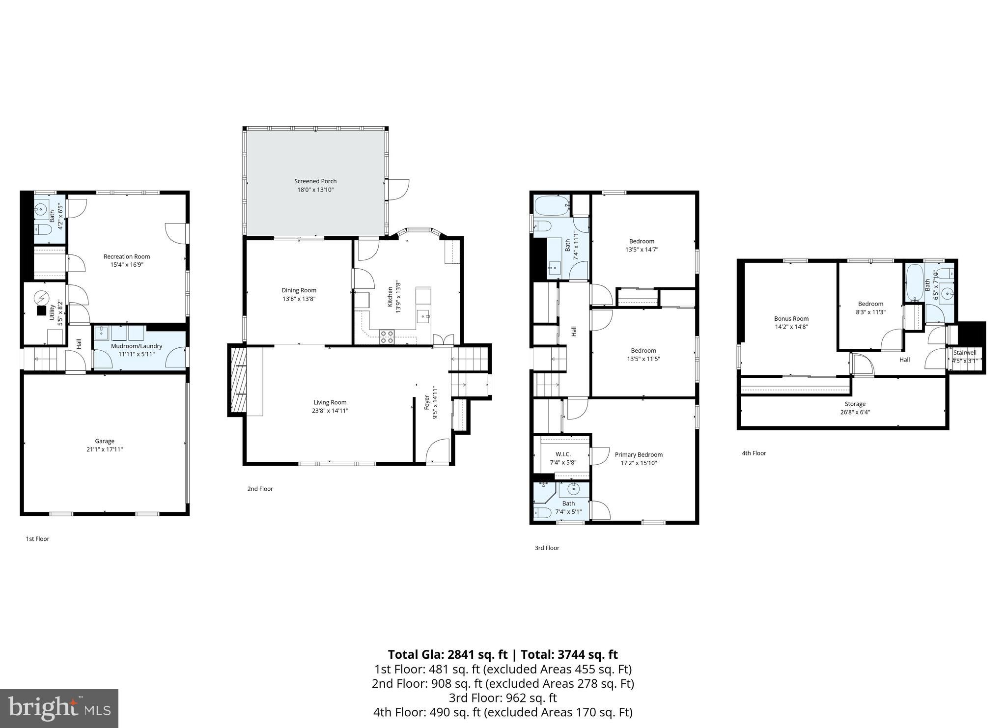 100 Wooded Lane Villanova, PA 19085 - Photo 41 of 41 All level floorplans