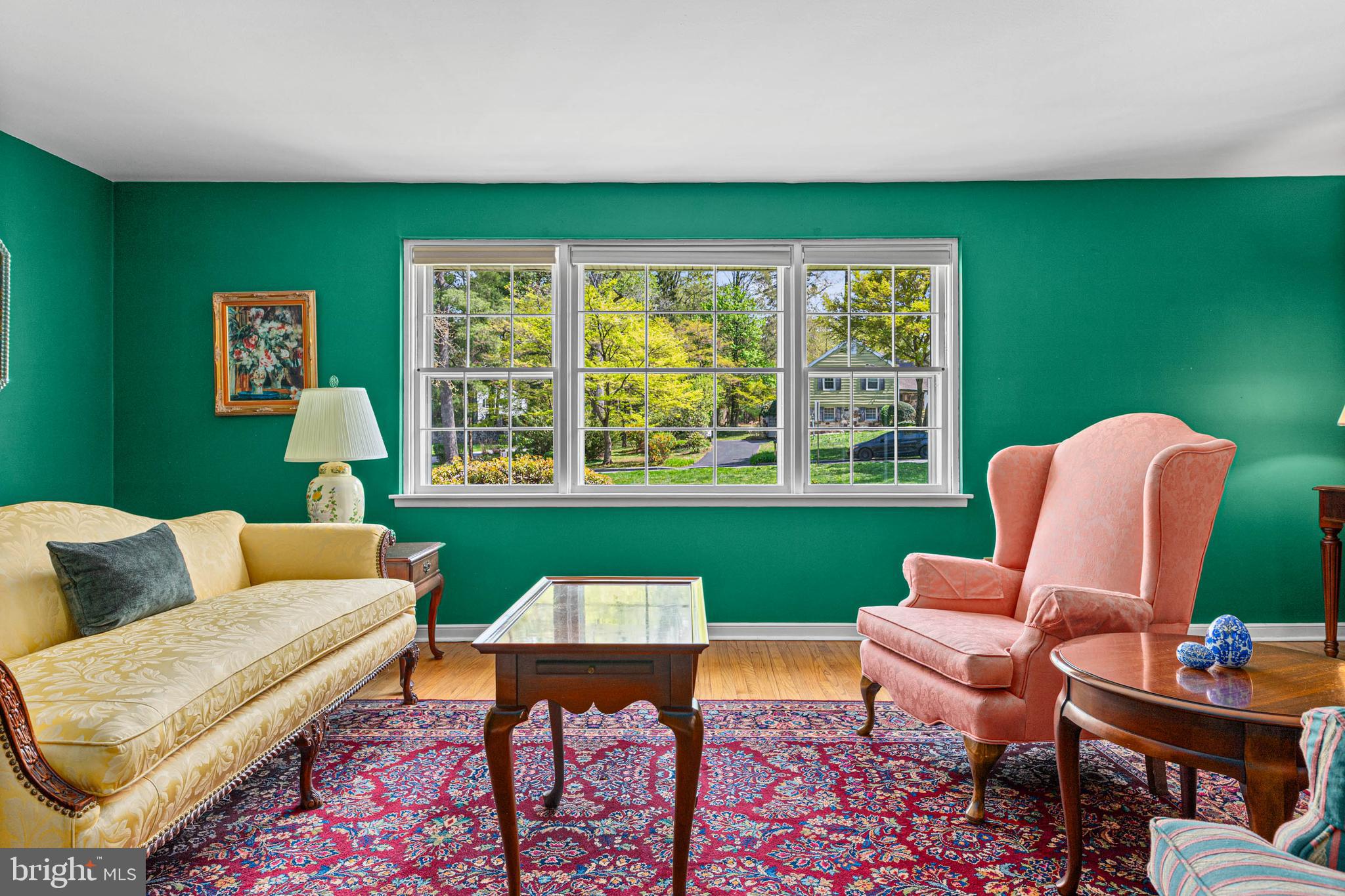 100 Wooded Lane Villanova, PA 19085 - Photo 7 of 41 Living room - window allows abundant light