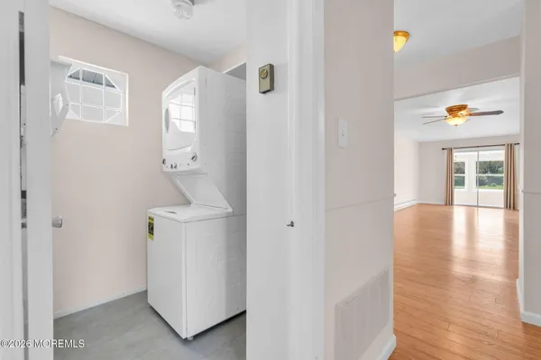 a view of a storage & utility room in a house