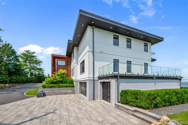 a car parked in a garage