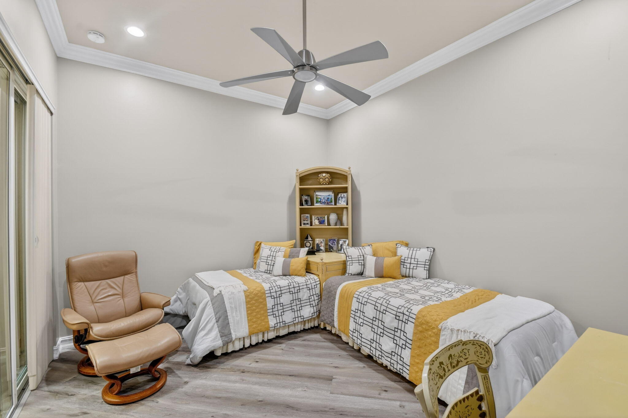 9119 Ribbons Ridge Point Boynton Beach, FL 33473 - Photo 34 of 91 a bedroom with two beds and ceiling fan