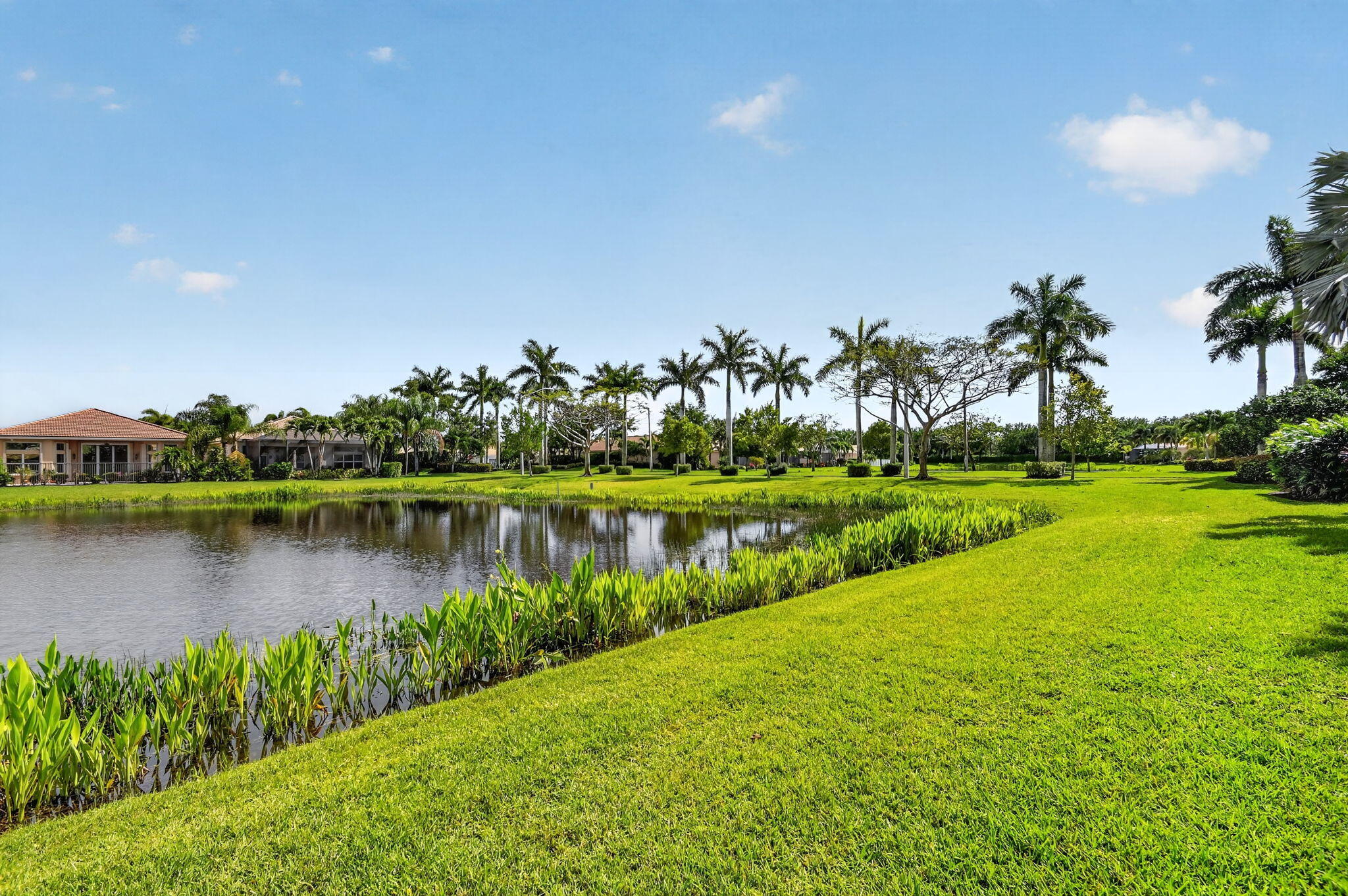 9119 Ribbons Ridge Point Boynton Beach, FL 33473 - Photo 53 of 91 a view of a lake with a house in the background