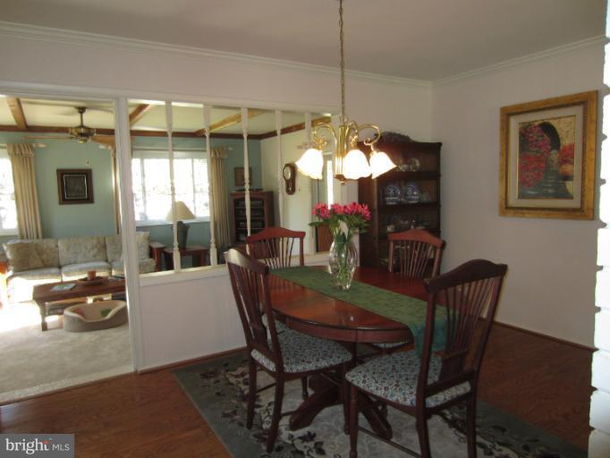 7406 Axton Street Springfield, VA 22151 - Photo 23 of 30 Elegant Dining Area with Walls for China Cabinets