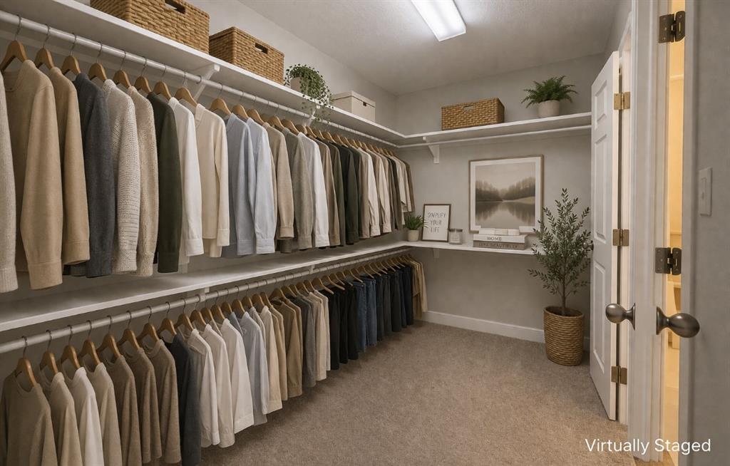 142 Tomahawk Drive Waco, TX 76705 - Photo 8 of 14 a view of walk in closet with clothes and shoes
