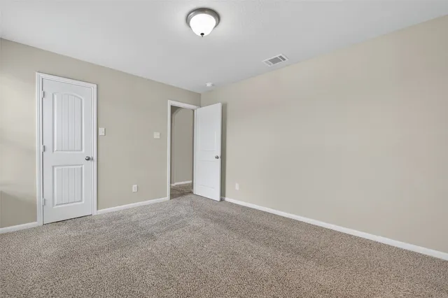 a view of a road with a yard