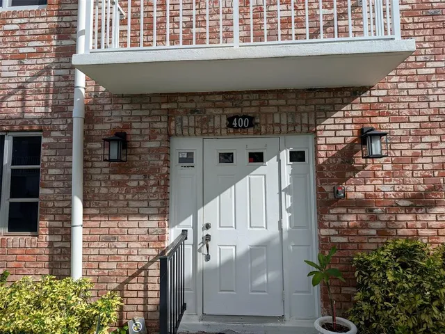 a front view of a house with a window