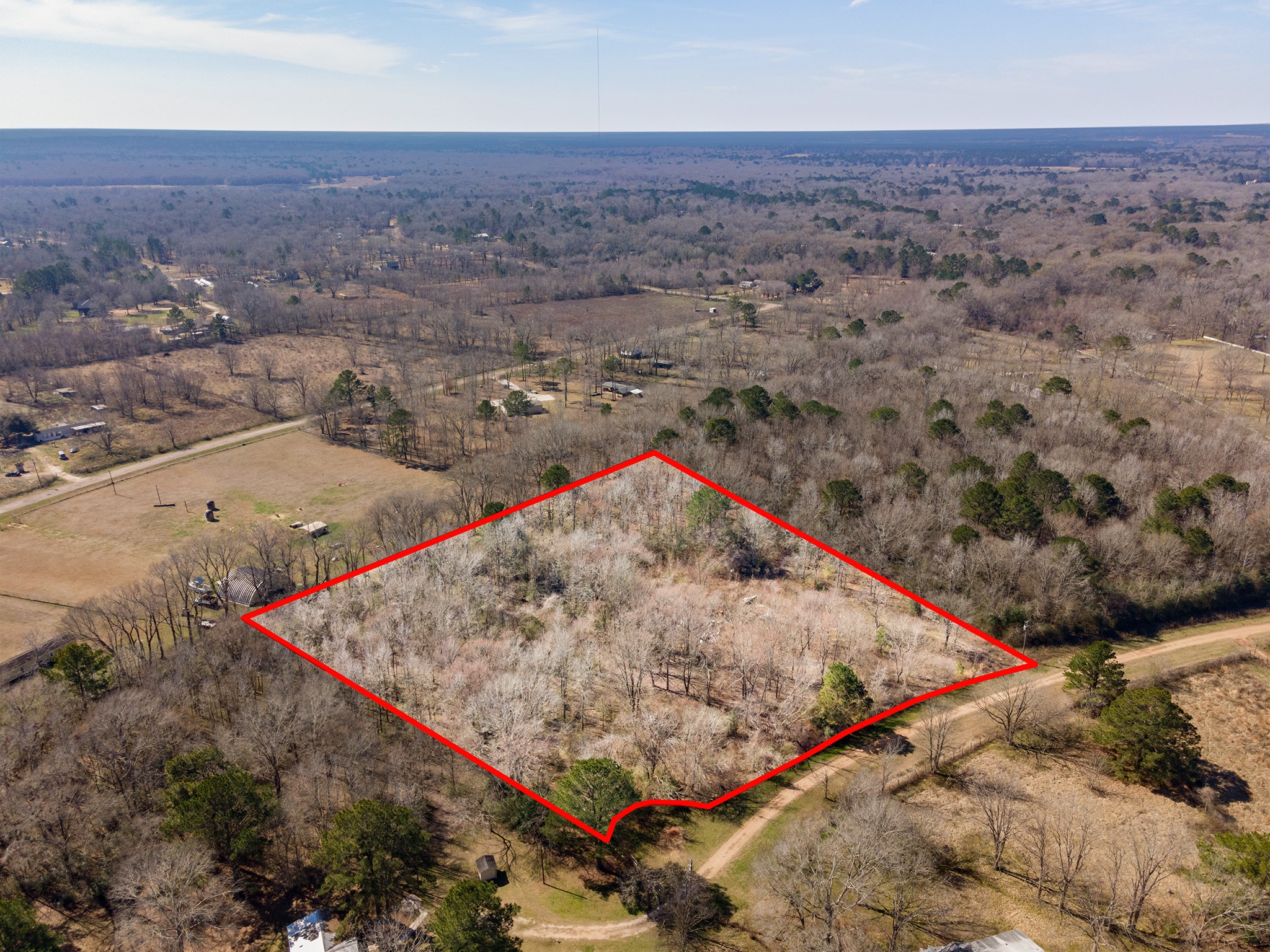 120 South Green Pasture Road Shepherd, TX 77371 - Photo 3 of 6 an aerial view of a house