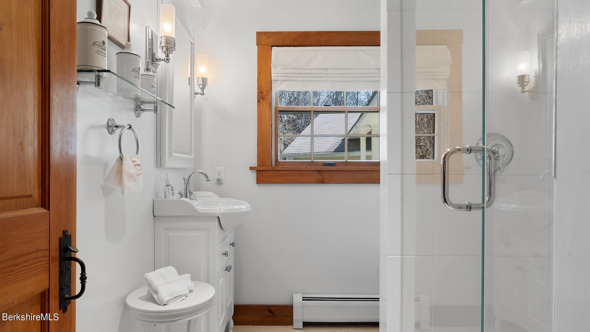 2 Hill Road Stockbridge, MA 01266 - Photo 13 of 24 a bathroom with a toilet sink and shower