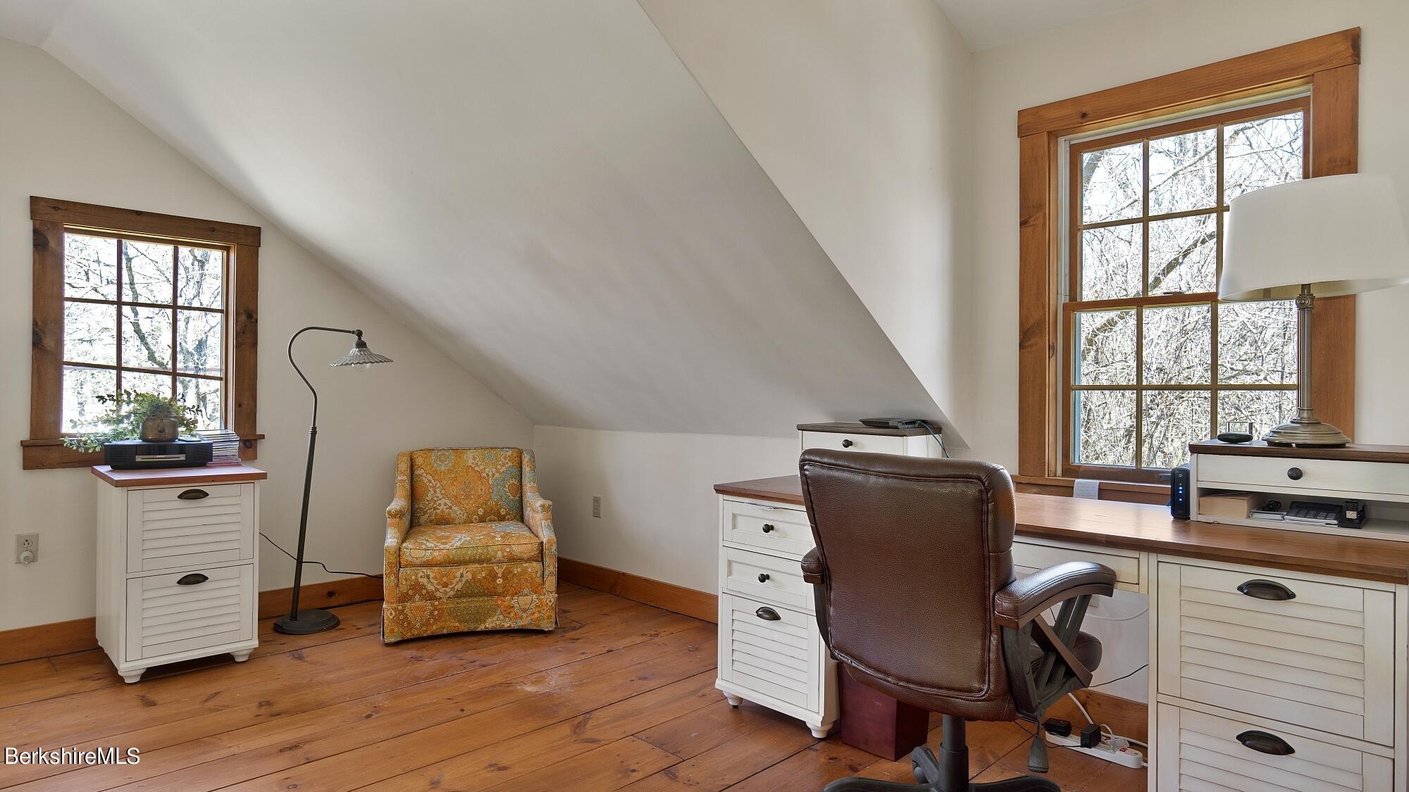 2 Hill Road Stockbridge, MA 01266 - Photo 19 of 24 a view of a workspace with furniture and a window