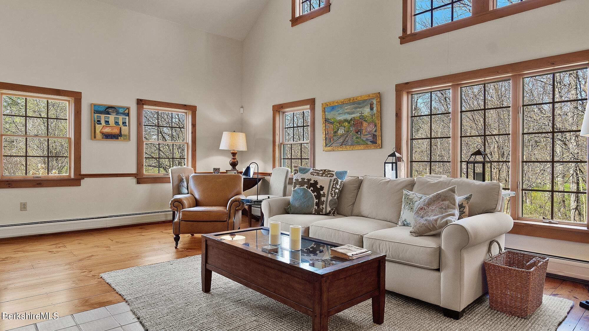 2 Hill Road Stockbridge, MA 01266 - Photo 3 of 24 a living room with furniture and large window