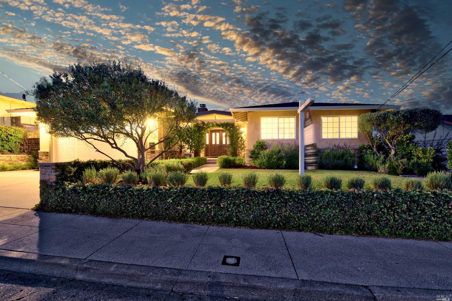 166 Ridgewood Drive San Rafael, CA 94901 - Photo 1 of 1 a front view of a house with a yard