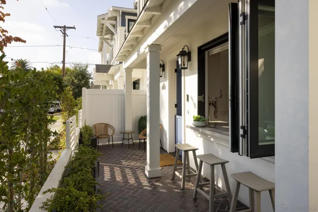 a view of balcony and patio