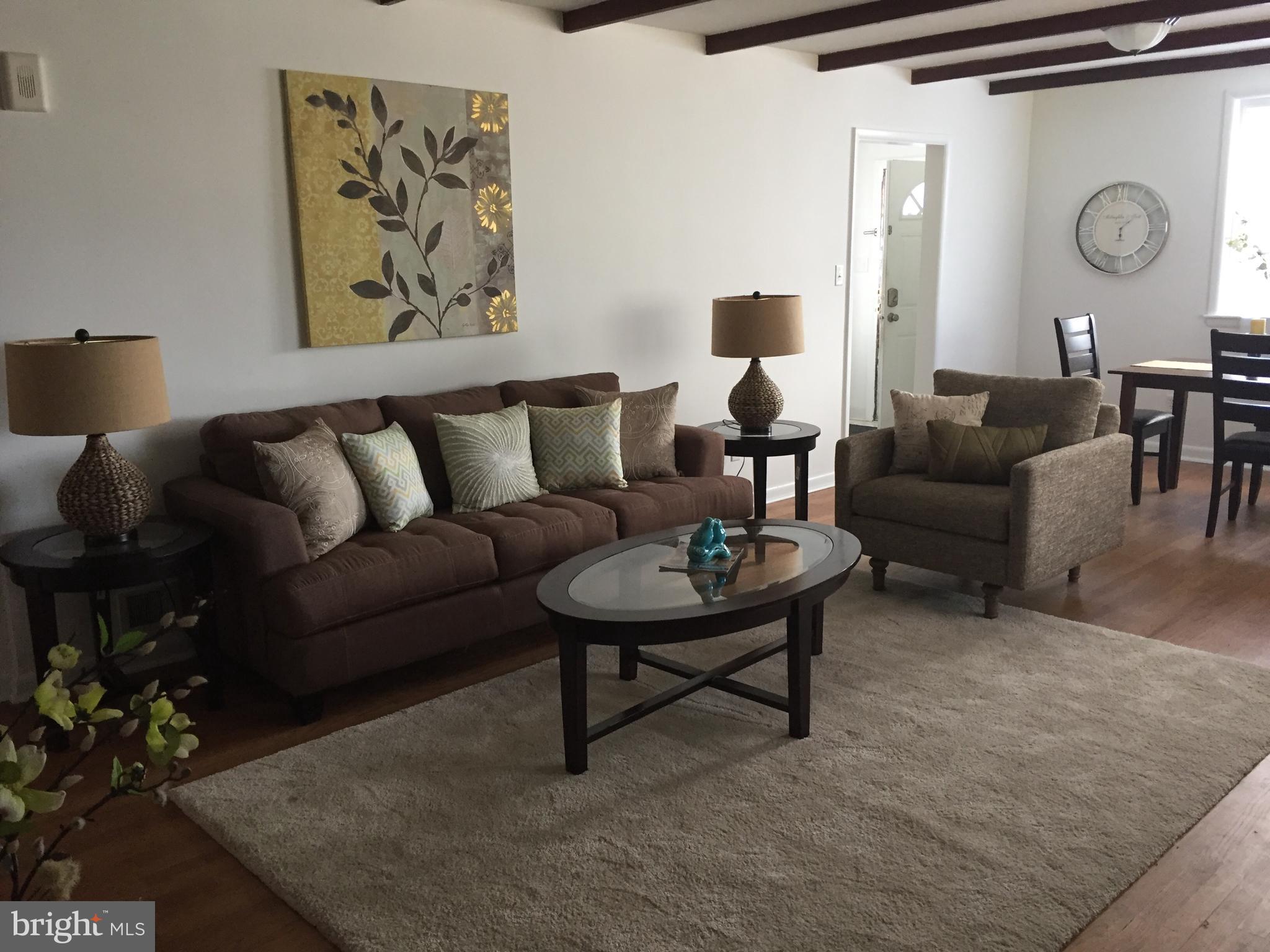 1906 Pot Spring Road Lutherville-Timonium, MD 21093 - Photo 2 of 30 Living Room w/ beamed ceilings.
