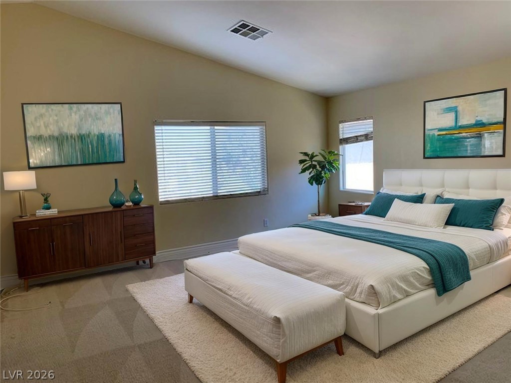 134 Broken Putter Way Las Vegas, NV 89148 - Photo 7 of 14 Virtual staging-Master bedroom