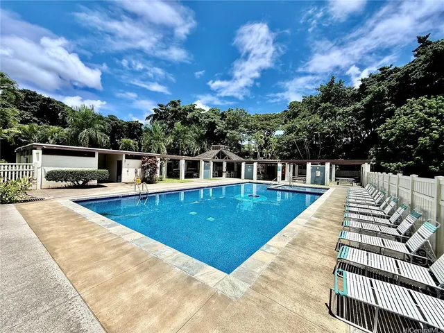 a view of backyard with green space