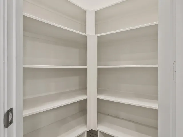 a close view of closet