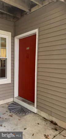 a view of front door of house