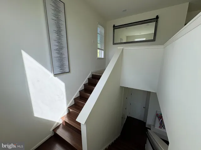 a view of an entryway with staircase