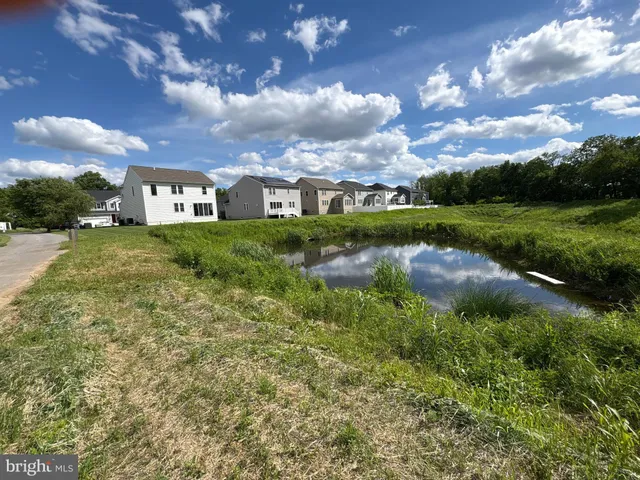 a view of a big house with a big yard plants and large trees