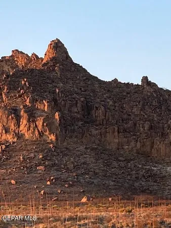 a view of a house with a mountain