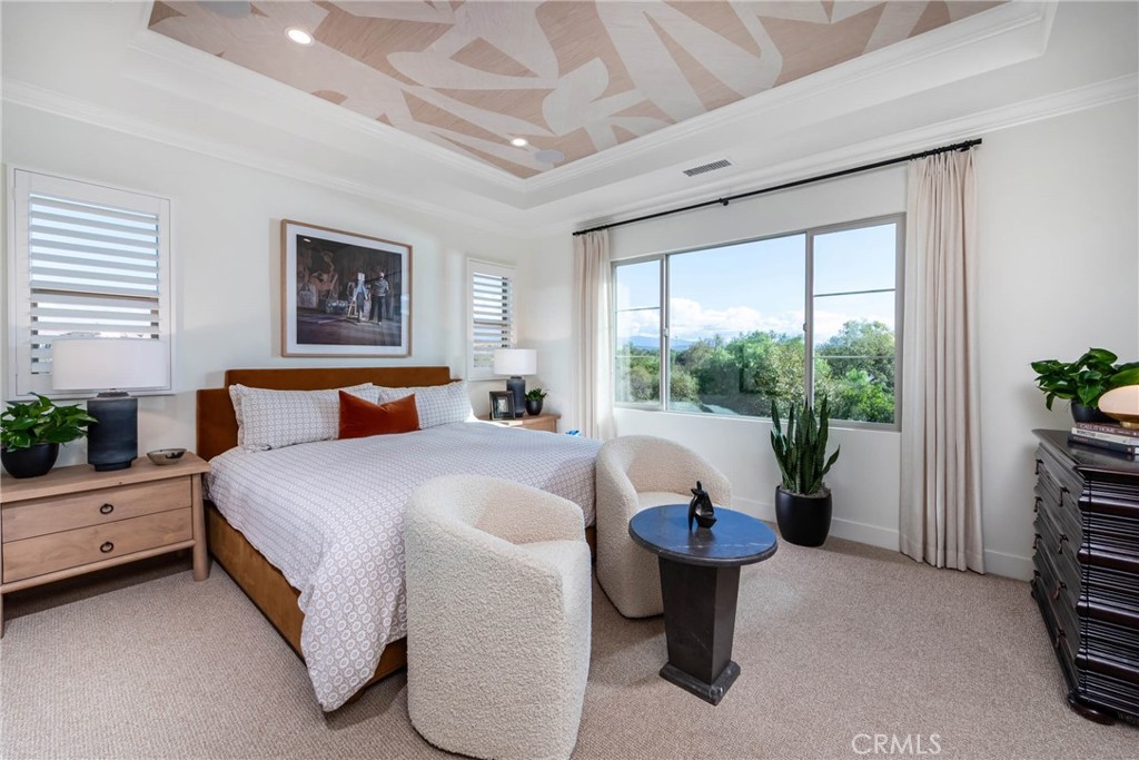 265 Raffini Irvine, CA 92618 - Photo 4 of 7 Plan 2 Primary Bedroom with coffered ceiling!