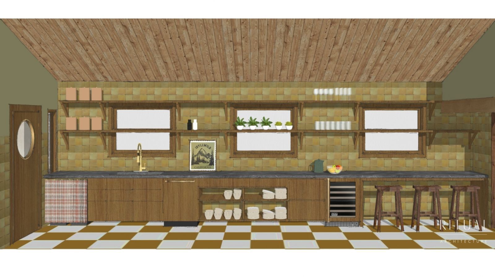 25970 Cedar Street Idyllwild, CA 92549 - Photo 8 of 28 a black and white photo of a living room