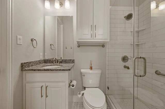 an empty room with windows and outer view