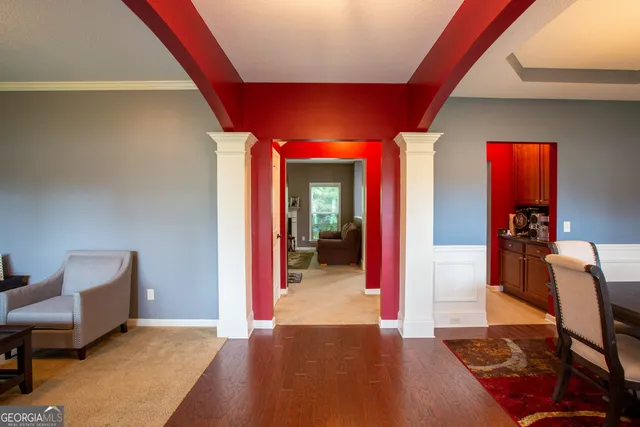 a view of livingroom with furniture and window
