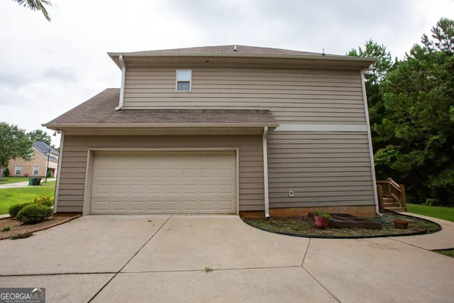 a front view of a house