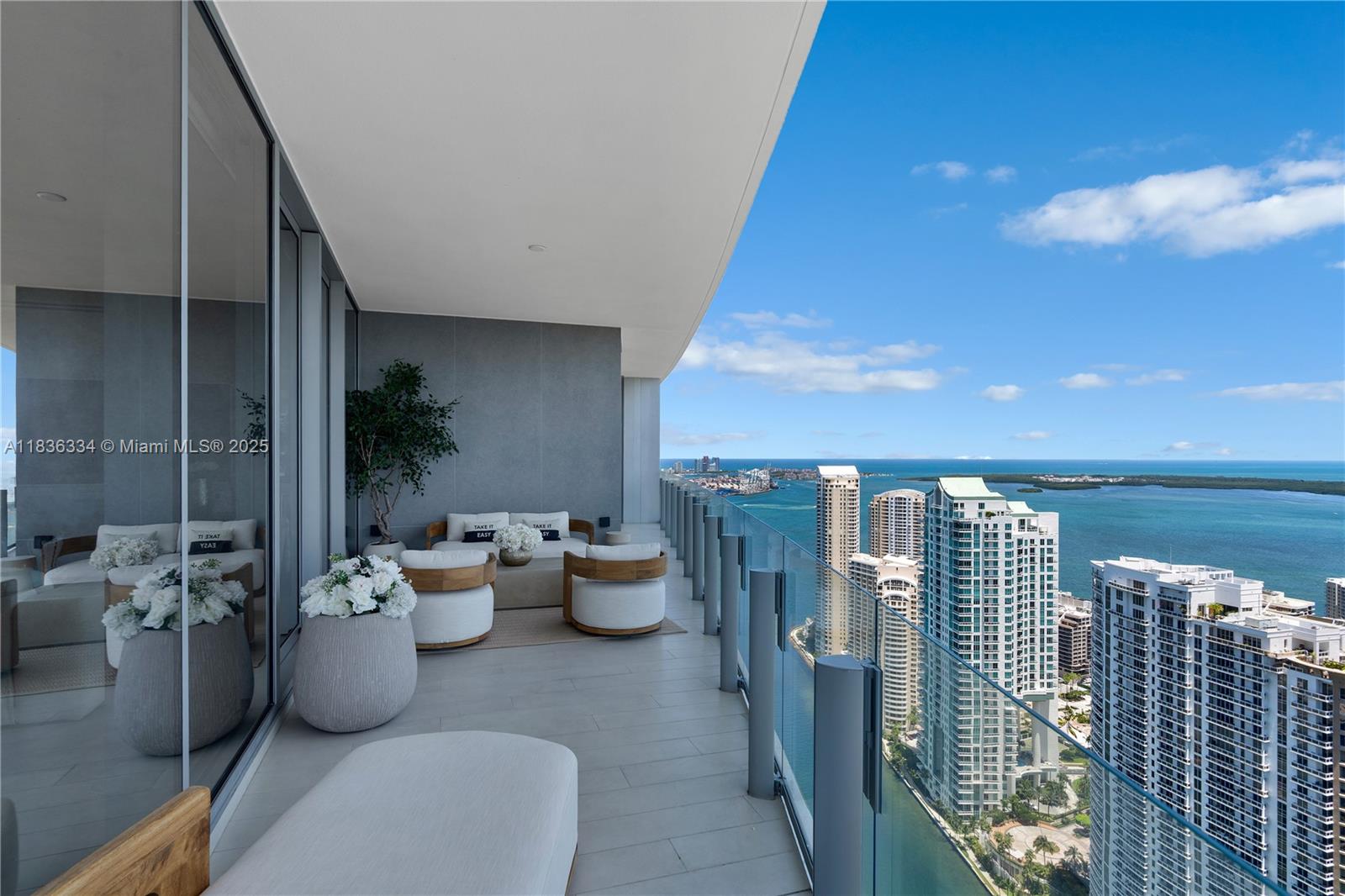 300 Biscayne Blvd Way, Unit 4707 Miami, FL 33131 - Photo 7 of 21 a view of a city from a patio