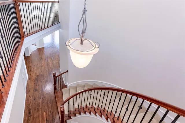 a view of wooden floor in a balcony