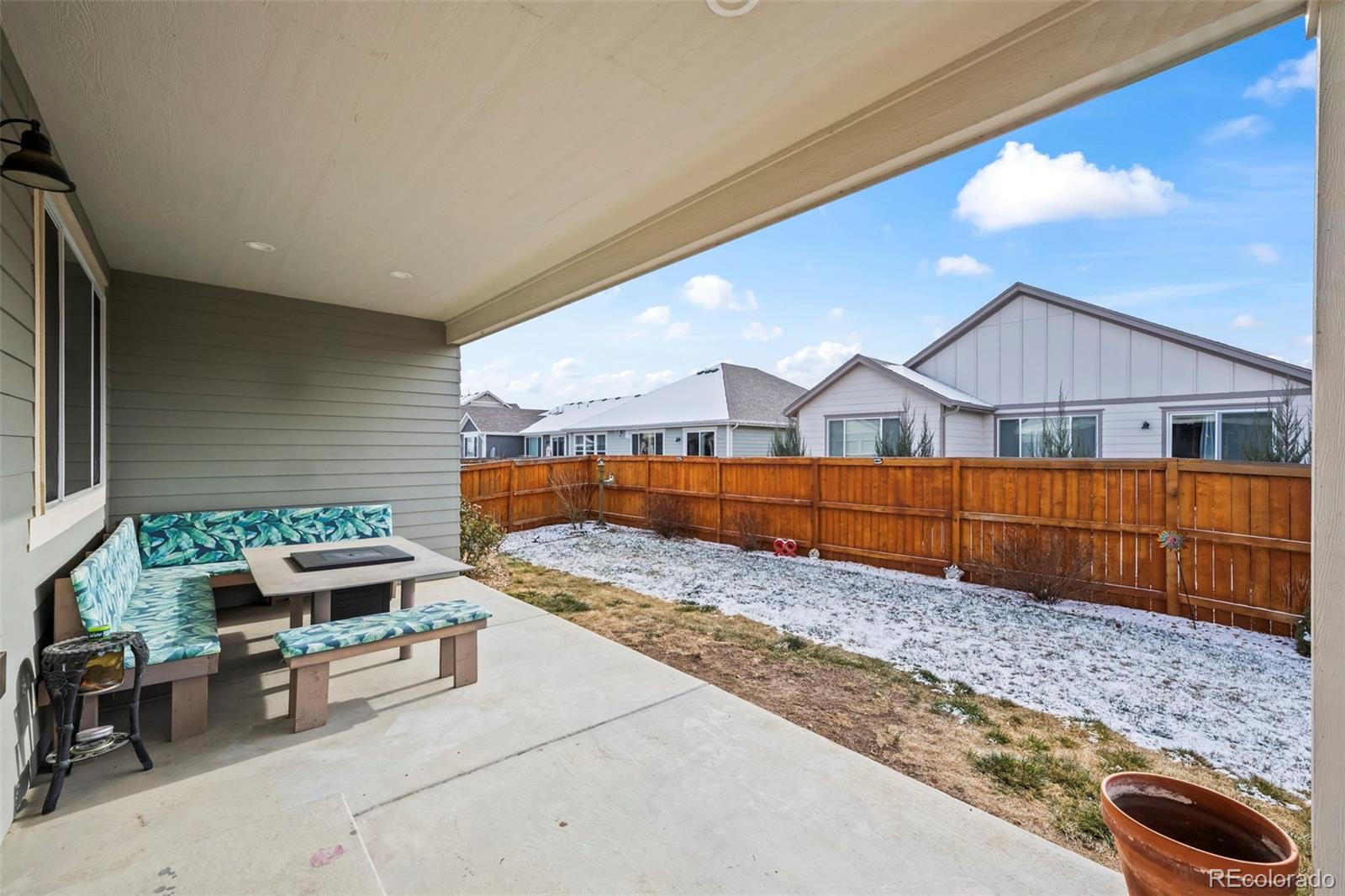 593 Country Road Berthoud, CO 80513 - Photo 15 of 34 a view of backyard with wooden fence
