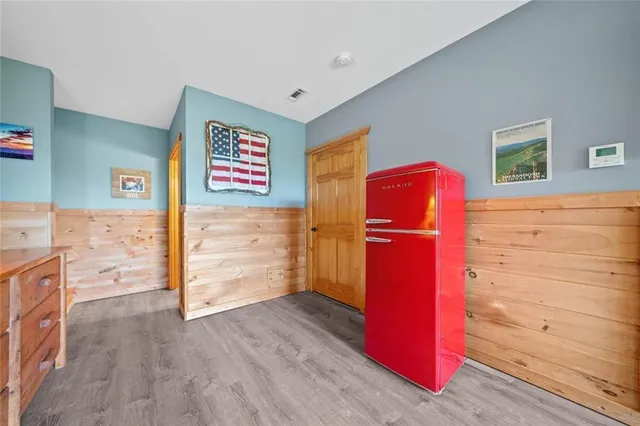 wooden floor in a room