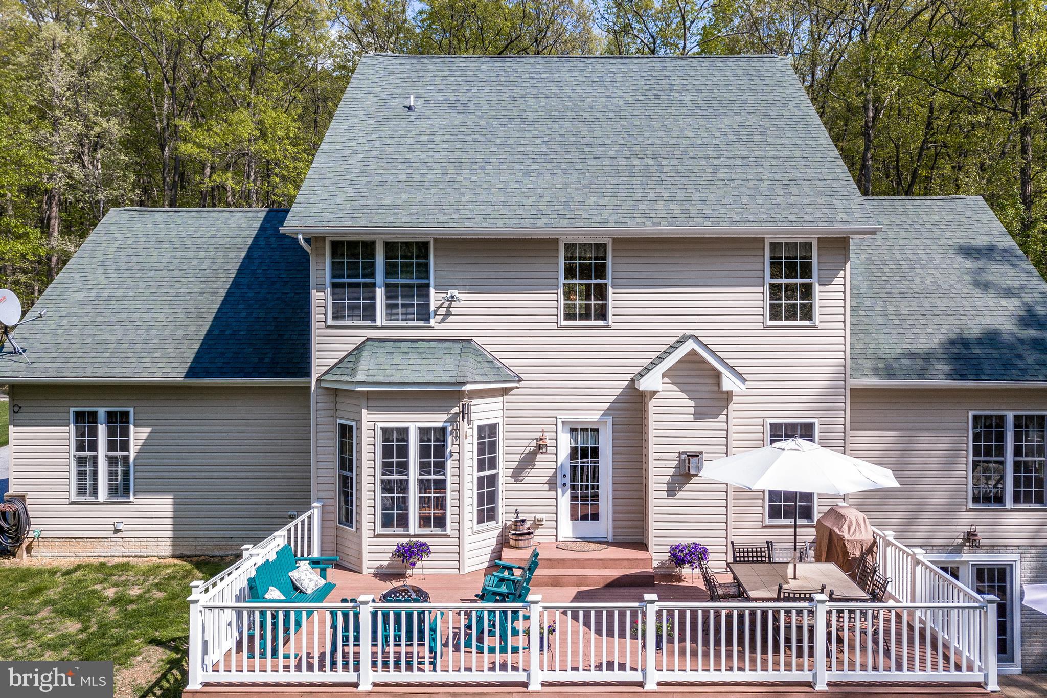 2567 Ebbvale Road Manchester, MD 21102 - Photo 41 of 50 Large Rear Deck Overlooking Outdoor Oasis