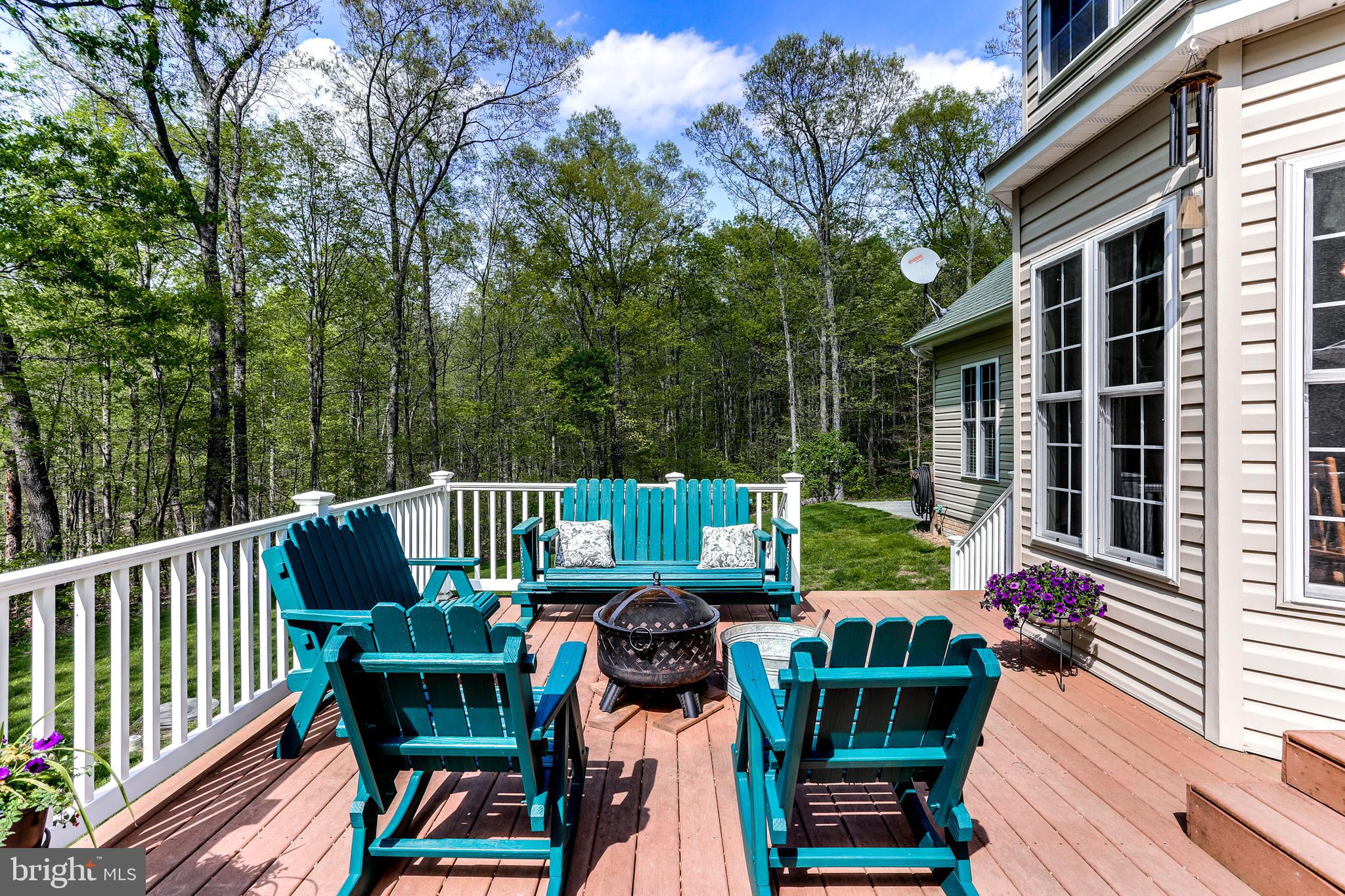 2567 Ebbvale Road Manchester, MD 21102 - Photo 43 of 50 Large Rear Deck Overlooking Outdoor Oasis