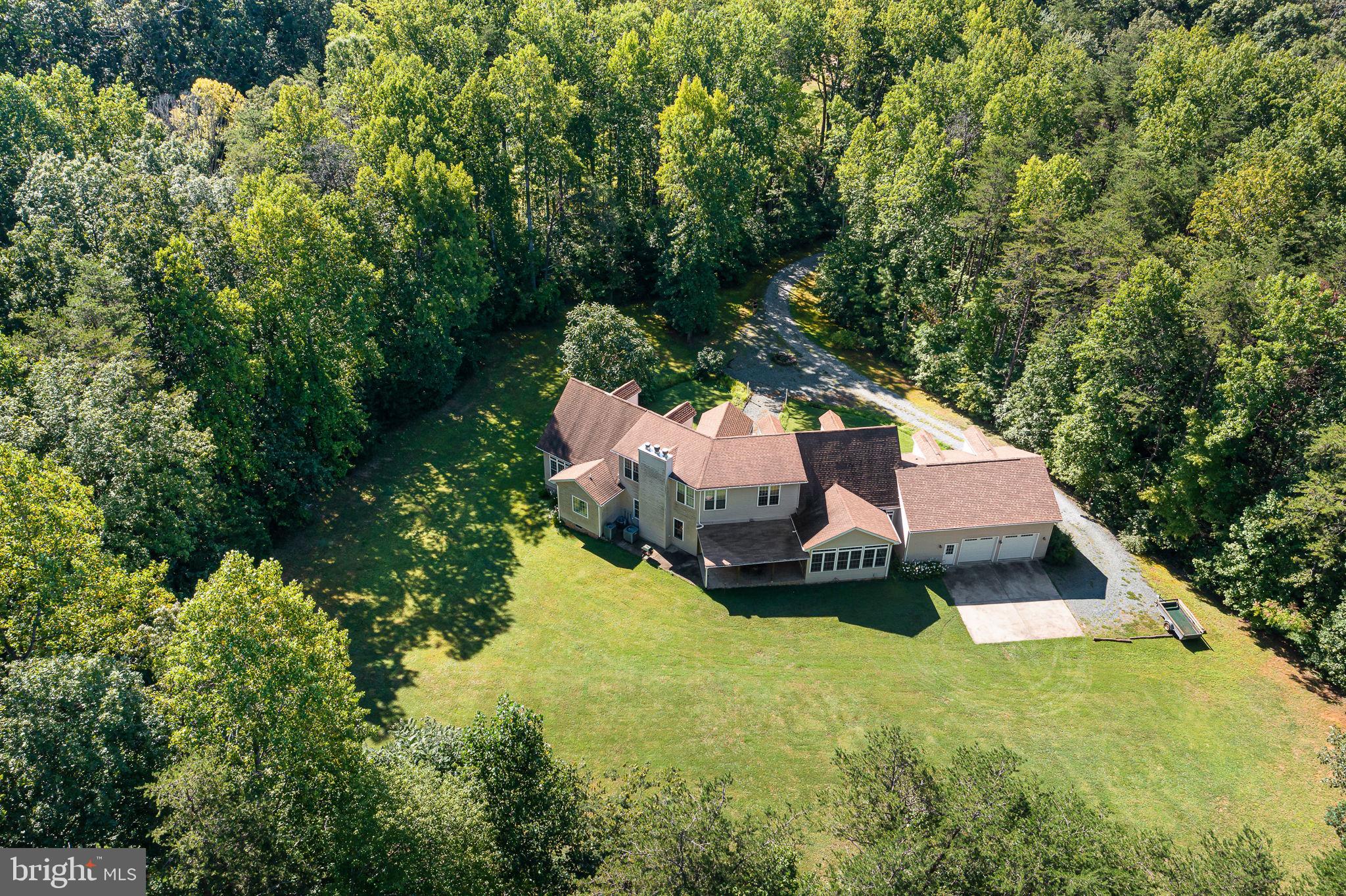 895 Stefaniga Road Stafford, VA 22556 - Photo 40 of 41 an aerial view of a house with garden space and street view