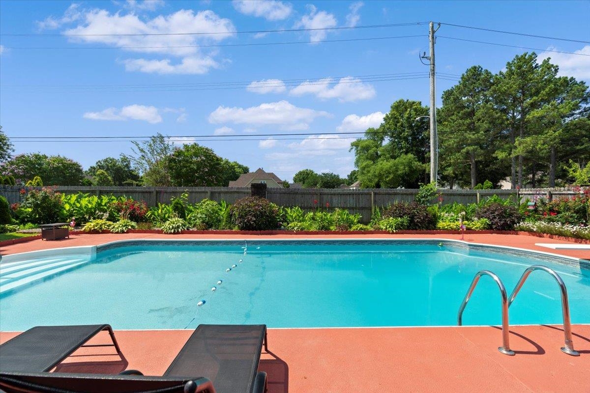 1675 John Ridge Drive Collierville, TN 38017 - Photo 34 of 39 View of swimming pool with a fenced backyard