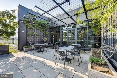 a view of outdoor space with seating area