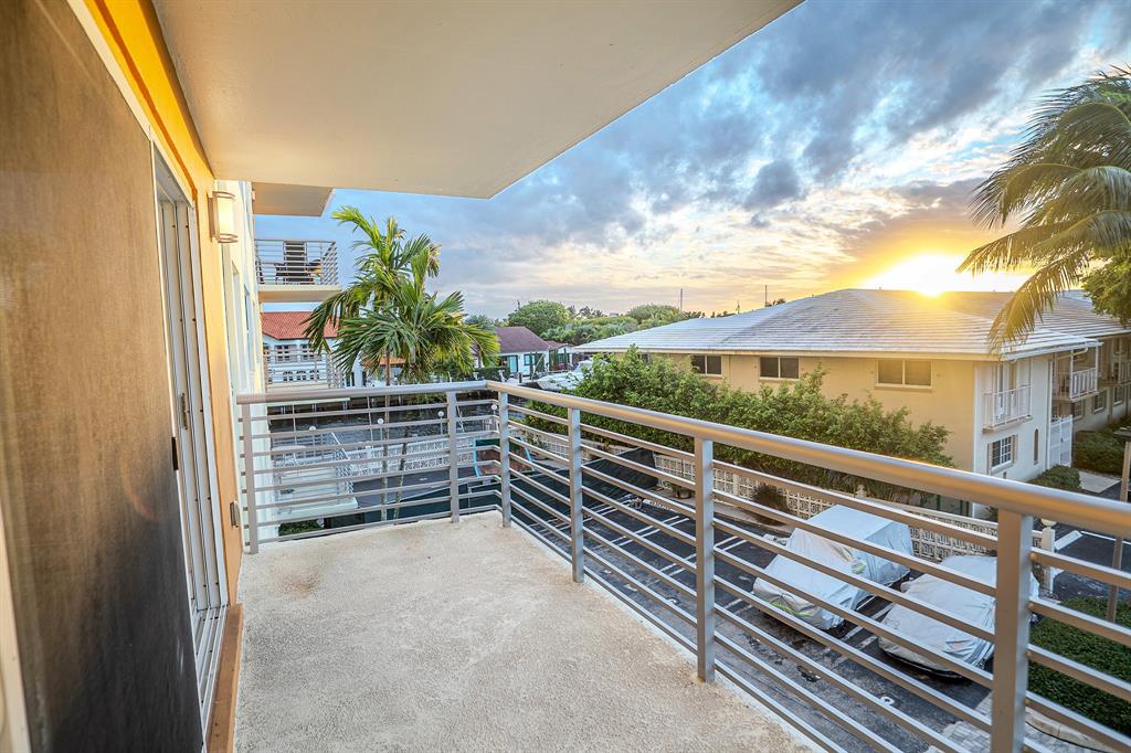 2900 Northeast 30th Street, Unit 3F Fort Lauderdale, FL 33306 - Photo 23 of 30 a view of balcony with furniture