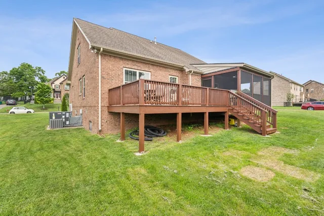 a view of a two couches in the balcony