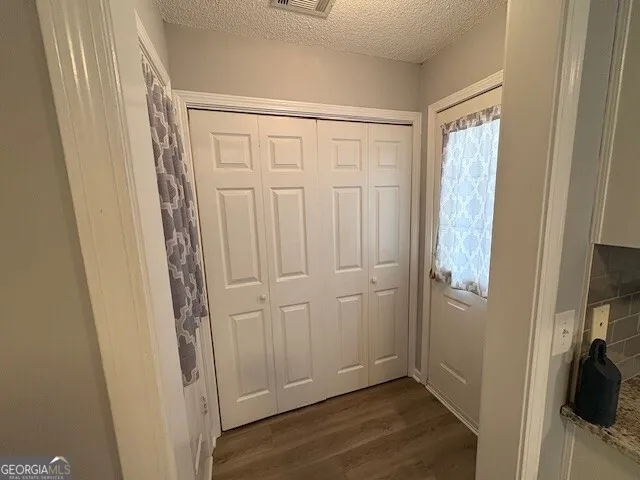 a view of closet area