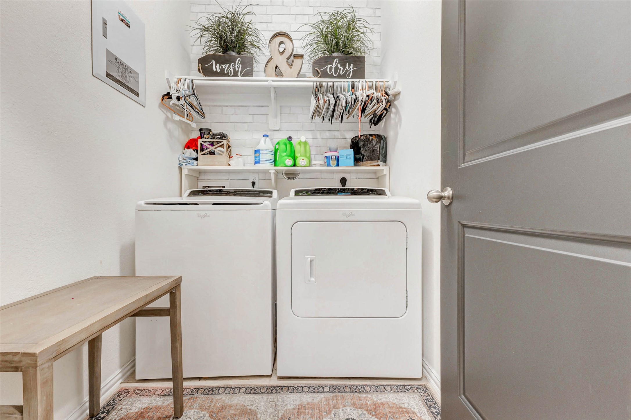8319 Silent Deep Drive Rosenberg, TX 77469 - Photo 29 of 34 a utility room with dryer and washer